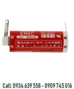 Maxell ER6C, Pin nuôi nguồn Maxell ER6C lithium 3.6v AA 1800mAh (chân thép) chính hãng Made in Japan
